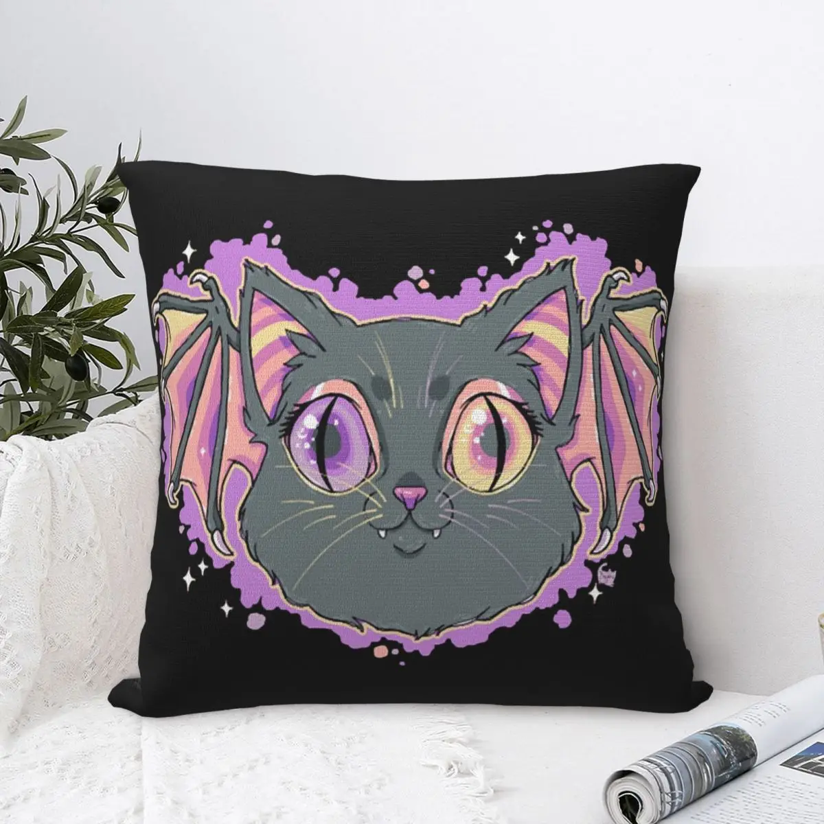 Cat Bat Pillowcase Pillow Case Cushion Cover Home Sofa Car Decorative Throw Pillow Pillowcases Square Anime 45*45cm
Cat Bat Pillowcase Pillow Case Cushion Cover Home Sofa Car Decorative Throw Pillow Pillowcases Square Anime 45*45cm