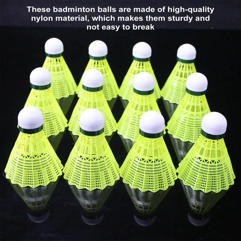 6/12pcs Portable Nylon Badminton Balls High Elasticity Lightweight Badminton Balls Reusable Shuttlecocks Set for Family Play
6/12pcs Portable Nylon Badminton Balls High Elasticity Lightweight Badminton Balls Reusable Shuttlecocks Set for Family Play