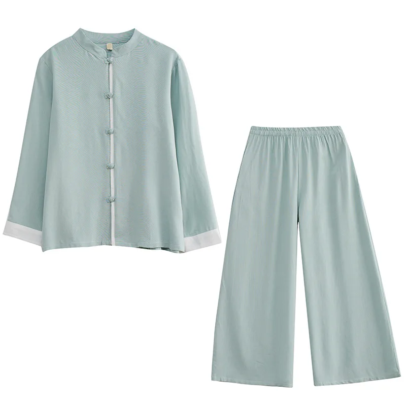 Spring and Summer New Chinese Retro Cotton Linen Tai Ji Suit Loose Practice Clothes Outfit Zen Zen Tea Clothes
Spring and Summer New Chinese Retro Cotton Linen Tai Ji Suit Loose Practice Clothes Outfit Zen Zen Tea Clothes