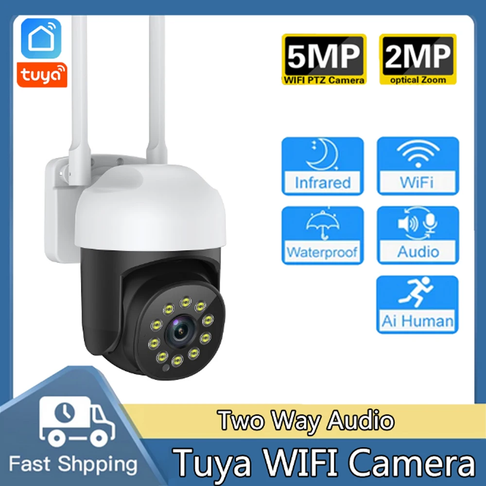 WiFi Outdoor 1080P IP PTZ Camera Surveillance Security Two Way Audio Monitor Auto Human Tracking Color Night Vision CCTV Camera
WiFi Outdoor 1080P IP PTZ Camera Surveillance Security Two Way Audio Monitor Auto Human Tracking Color Night Vision CCTV Camera