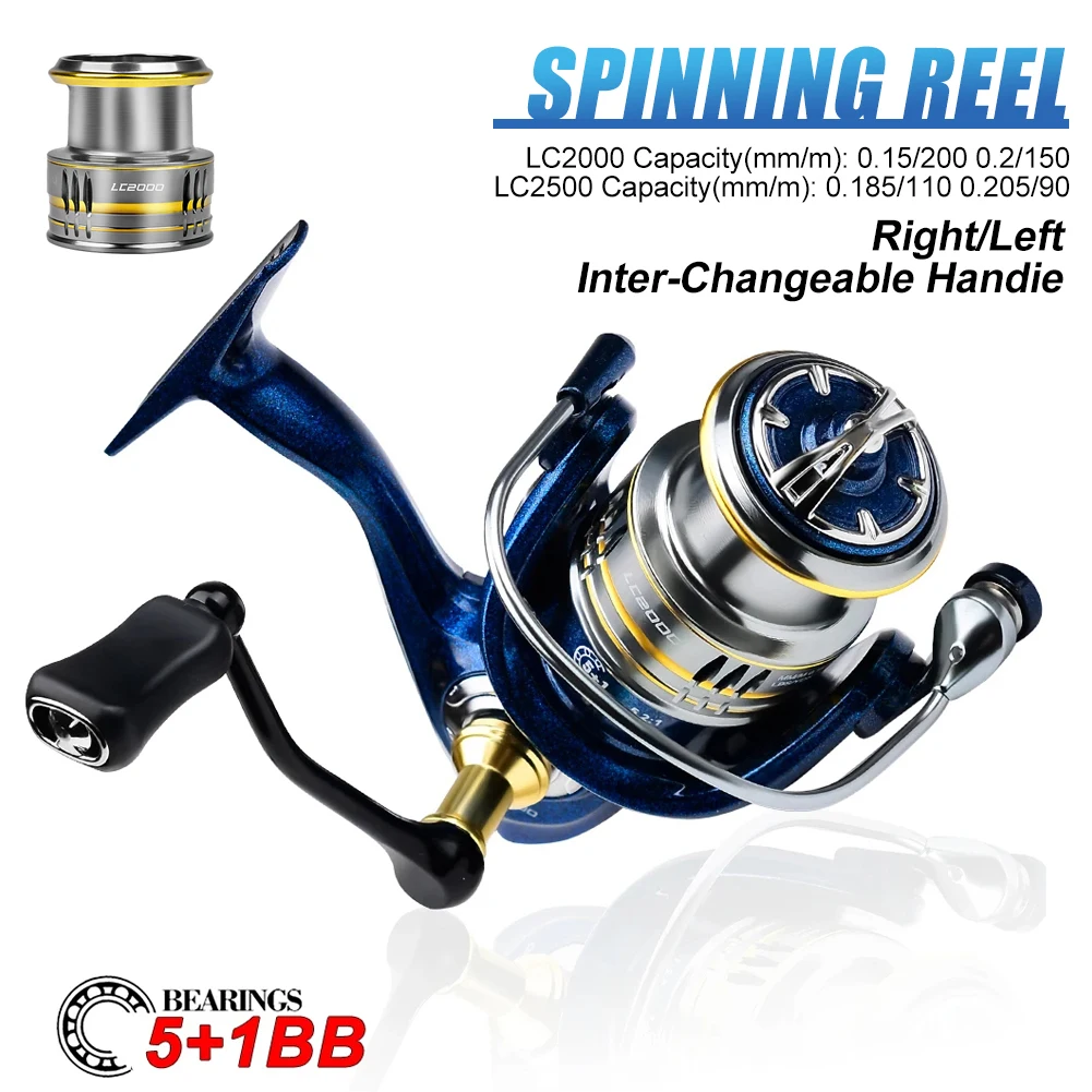 Spinning Reel 5.2:1 Gear Ratio Fishing Reel 5-6KG Max Drag Spinning Reel Metal Spool Freshwater Wheel Metal Handle Pesca Tool
Spinning Reel 5.2:1 Gear Ratio Fishing Reel 5-6KG Max Drag Spinning Reel Metal Spool Freshwater Wheel Metal Handle Pesca Tool