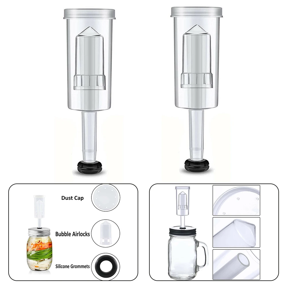 2pcs Brewing Air Lock Brewing Barrels Exhaust Valve With Grommet Air Lock Three-Piece Airlock Water Sealed Check Valve Hot Sale
2pcs Brewing Air Lock Brewing Barrels Exhaust Valve With Grommet Air Lock Three-Piece Airlock Water Sealed Check Valve Hot Sale