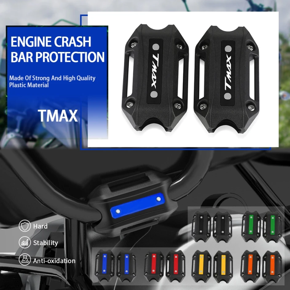 

25mm Engine Crash Bar Protection Bumper Decorative Guard Block For YAMAHA T-MAX TMAX 500 530 560 TMAX500 TMAX530 TMAX560 DX SX