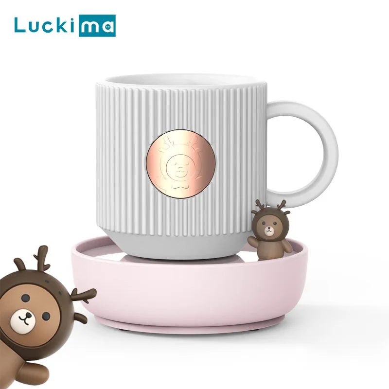 

Multifunction Cup Warmer 55 Degrees Celsius Water Heater Electric Automatic Self Stirring Magnetic Mug Smart Mixing Coffee Cups