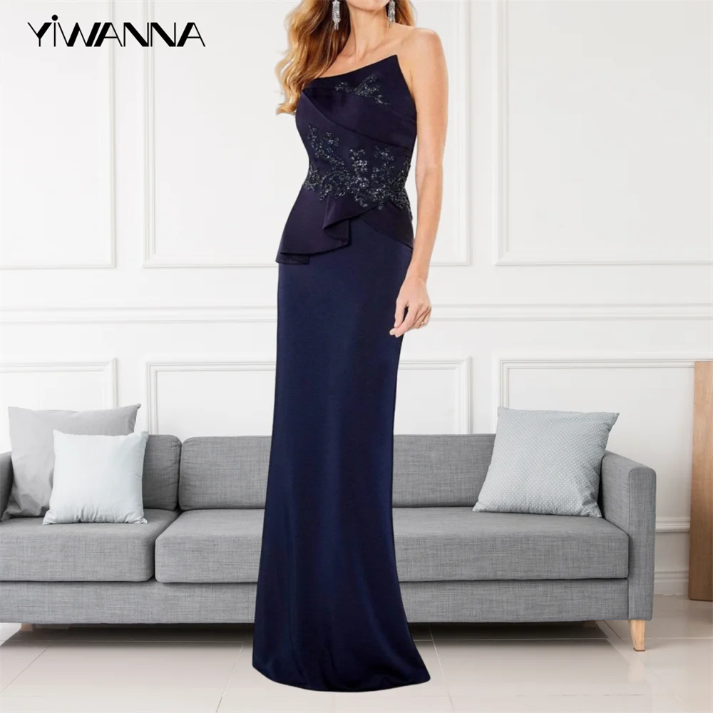 Strapless Column Mother Of The Bride Dress Lace Appliques Wedding Party Dress Plus Size Wedding Guest Dress For Women
Strapless Column Mother Of The Bride Dress Lace Appliques Wedding Party Dress Plus Size Wedding Guest Dress For Women