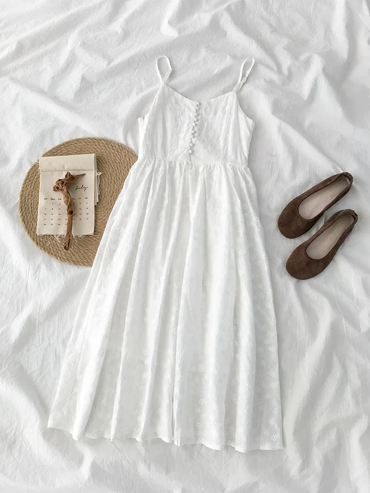 New Summer Female Korean Style Design Sense Niche Platycodon Temperament A-line Dress Is Very Fairy Suspender Dress
New Summer Female Korean Style Design Sense Niche Platycodon Temperament A-line Dress Is Very Fairy Suspender Dress