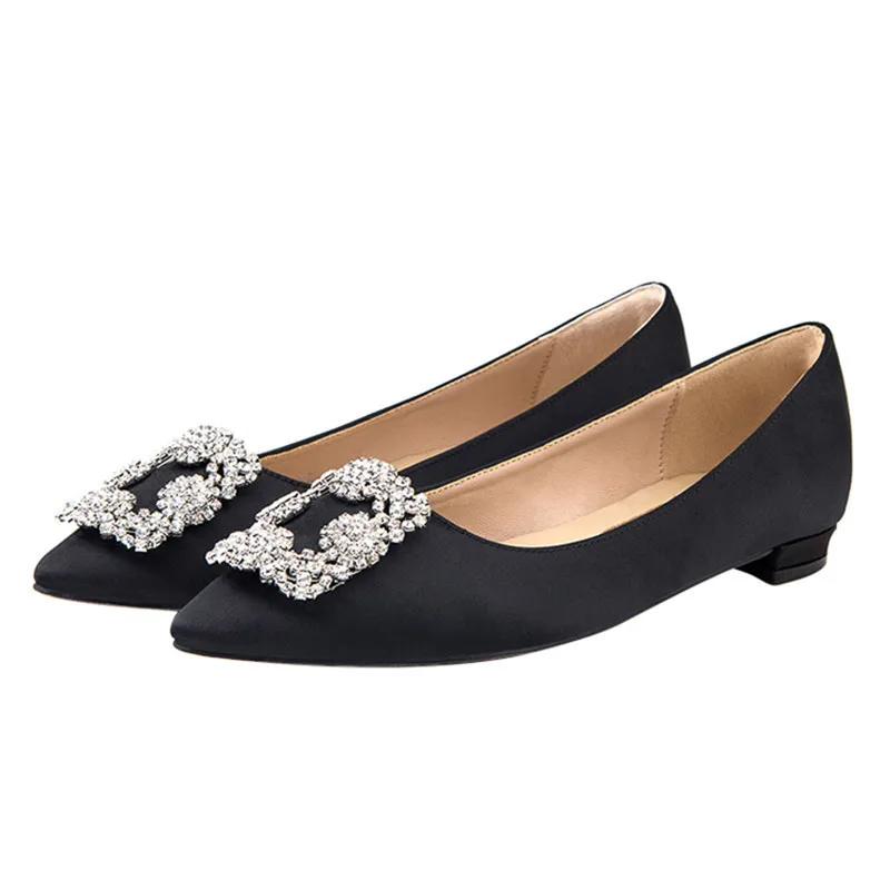 Black Satin Cloth Flats Shoes Woman Basic 2024 Fashion Rhinestones Crystal Diamond Buckle Red Flat Bridal flat Shoes Women Shoes
Black Satin Cloth Flats Shoes Woman Basic 2024 Fashion Rhinestones Crystal Diamond Buckle Red Flat Bridal flat Shoes Women Shoes