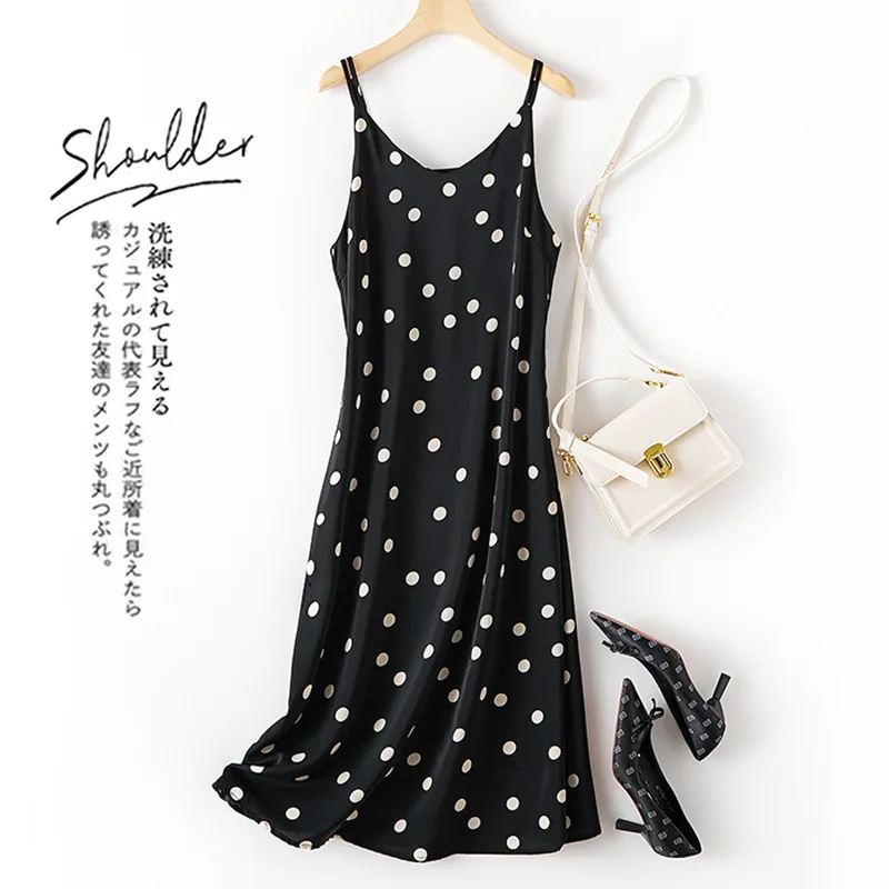 French Camisole Dress Women's Inner Wear Summer New Hepburn Style Socialite Base Skirt Polka Dot Dape Large Size Dress
French Camisole Dress Women's Inner Wear Summer New Hepburn Style Socialite Base Skirt Polka Dot Dape Large Size Dress