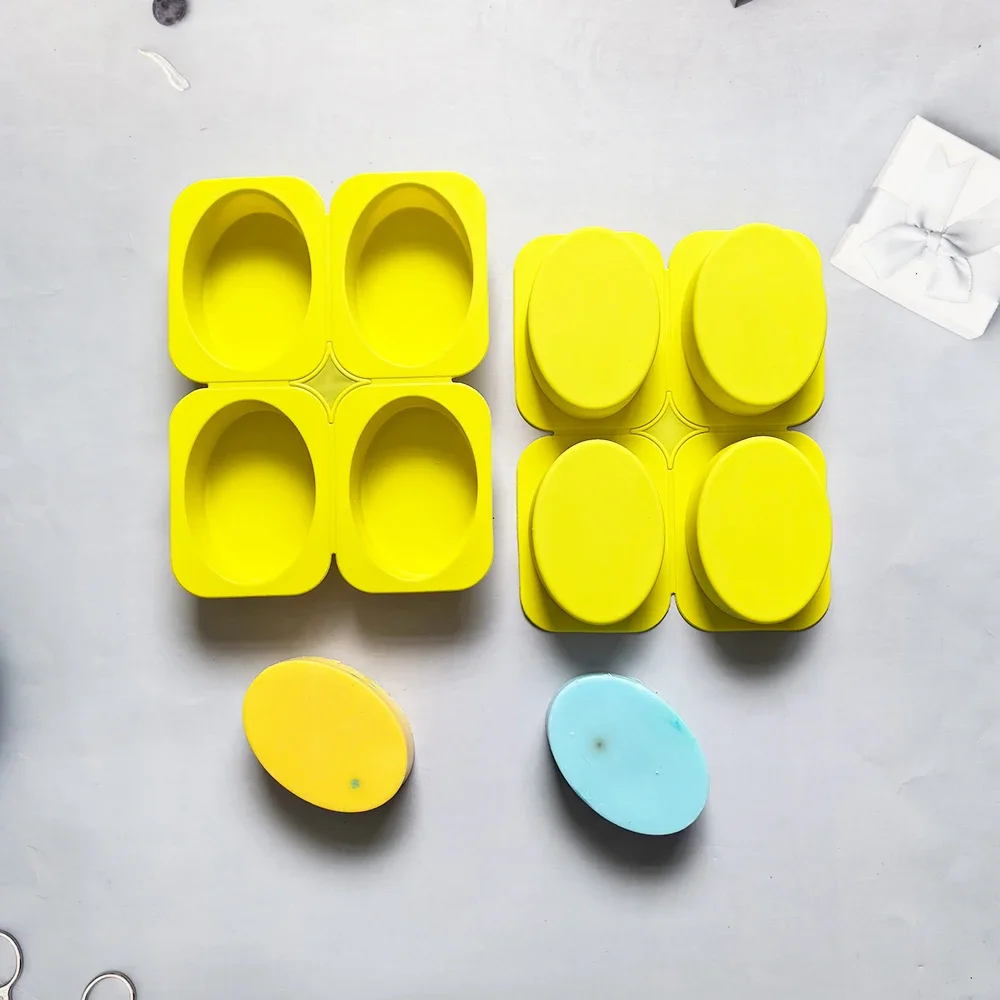 4-Cavity Oval Shape Soap Mould Silicone Candle Mold Cake Cookie Tray Homemade Making DIY Ice Cube Candy Cupcake
4-Cavity Oval Shape Soap Mould Silicone Candle Mold Cake Cookie Tray Homemade Making DIY Ice Cube Candy Cupcake