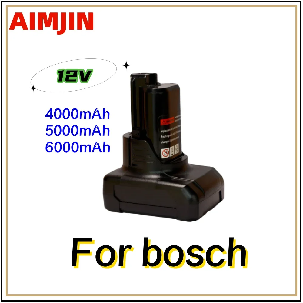 For Bosch BAT420 BAT412A BAT413A D-70745GOP Cordless Power Tools 12V 4.0/5.0/6.0Ah Li-ion Rechargeable Battery
For Bosch BAT420 BAT412A BAT413A D-70745GOP Cordless Power Tools 12V 4.0/5.0/6.0Ah Li-ion Rechargeable Battery