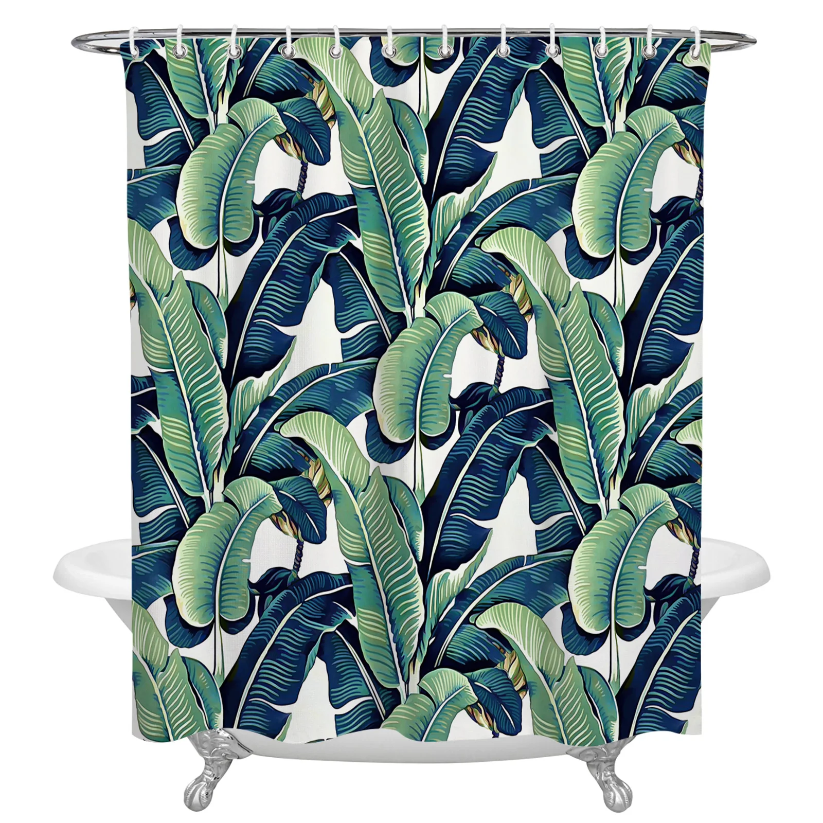 Banana Leaves Waterproof Shower Curtain Bathroom Curtain Polyester Fabric Curtain Home Decoration
Banana Leaves Waterproof Shower Curtain Bathroom Curtain Polyester Fabric Curtain Home Decoration
