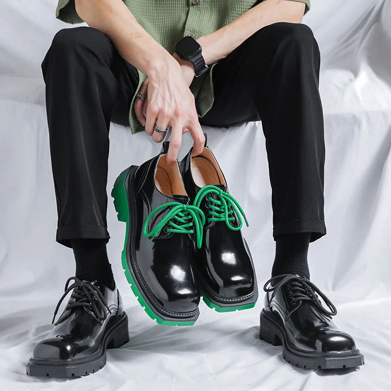 Square Toe Luxury Men Casual Vintage Leather Shoes Dress Formal Dress Loafers British Sneakers Height Increasing Designer Shoes
Square Toe Luxury Men Casual Vintage Leather Shoes Dress Formal Dress Loafers British Sneakers Height Increasing Designer Shoes