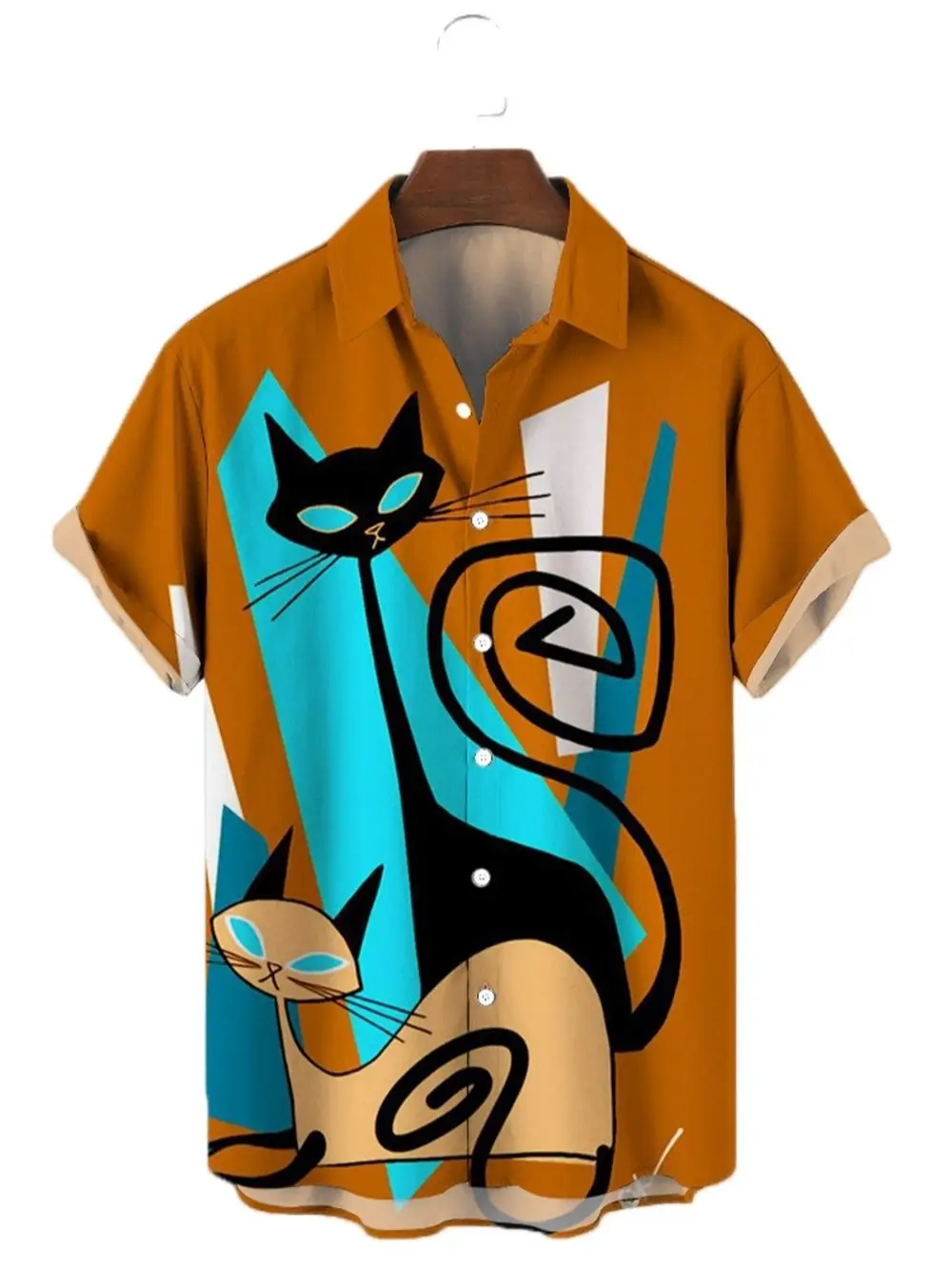 Funny Men's Shirt Cat Print Shirt Fashion Personality Street Hawaiian Holiday Top Harajuku Casual Oversize Short Sleeve T-shirt
Funny Men's Shirt Cat Print Shirt Fashion Personality Street Hawaiian Holiday Top Harajuku Casual Oversize Short Sleeve T-shirt