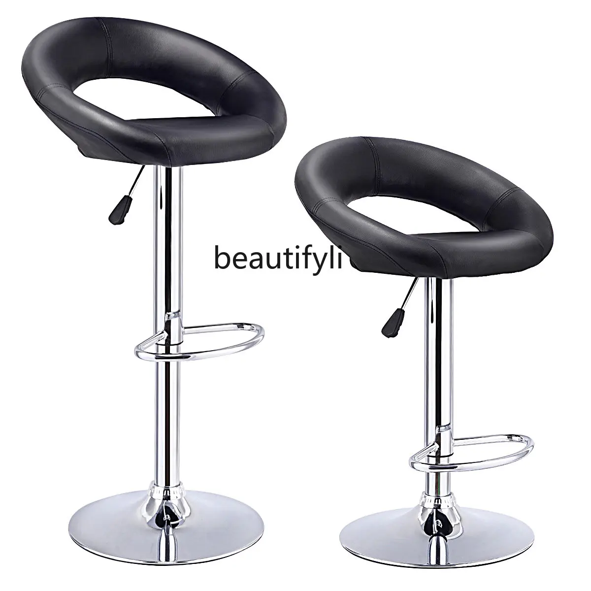 Costway Set Of 2 Bar Stools Adjustable PU Leather Barstools Swivel Pub Chairs Black HW53839BK
Costway Set Of 2 Bar Stools Adjustable PU Leather Barstools Swivel Pub Chairs Black HW53839BK