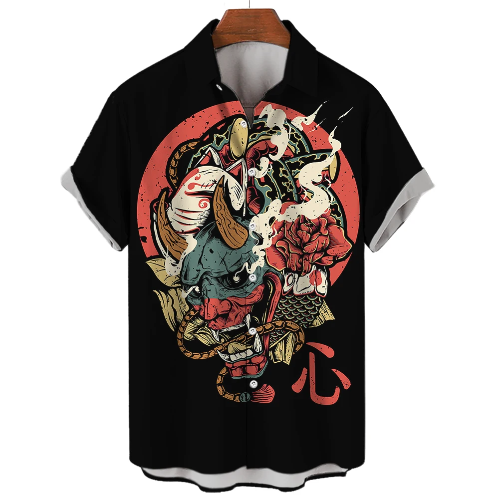 New Men's Short Sleeved T-shirt Street Personality Hip-hop Fashion Top Ghost Warrior Pattern Vintage Print Oversize Casual Wear
New Men's Short Sleeved T-shirt Street Personality Hip-hop Fashion Top Ghost Warrior Pattern Vintage Print Oversize Casual Wear