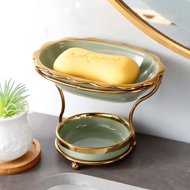 Light Luxury Drain Soap Box Home Bathroom Creative Personality Ceramic Soap Dish Does Not Accumulate Water Soap Box Rack
Light Luxury Drain Soap Box Home Bathroom Creative Personality Ceramic Soap Dish Does Not Accumulate Water Soap Box Rack