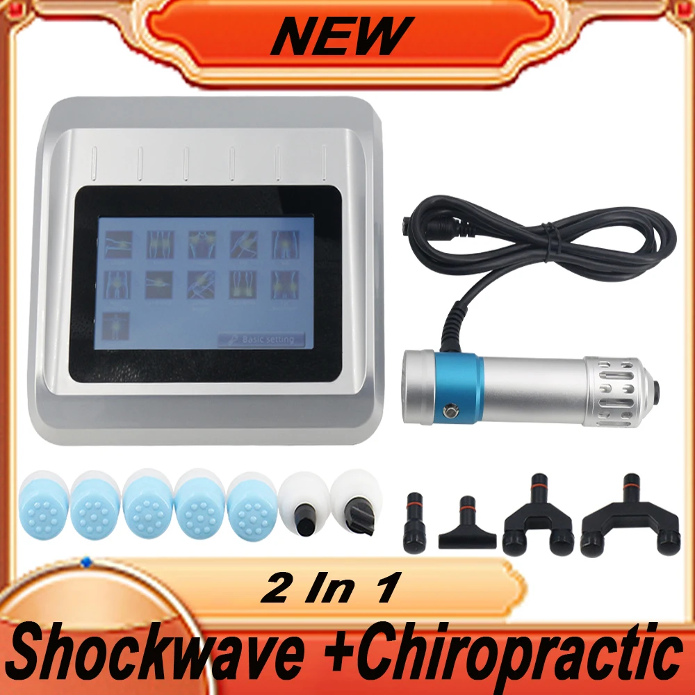 2 in 1 Shockwave Therapy Machine ED Treatment Chiropractic Gun Massager For Wairst Shoulder Pain New Shock Wave Home Use Device
2 in 1 Shockwave Therapy Machine ED Treatment Chiropractic Gun Massager For Wairst Shoulder Pain New Shock Wave Home Use Device