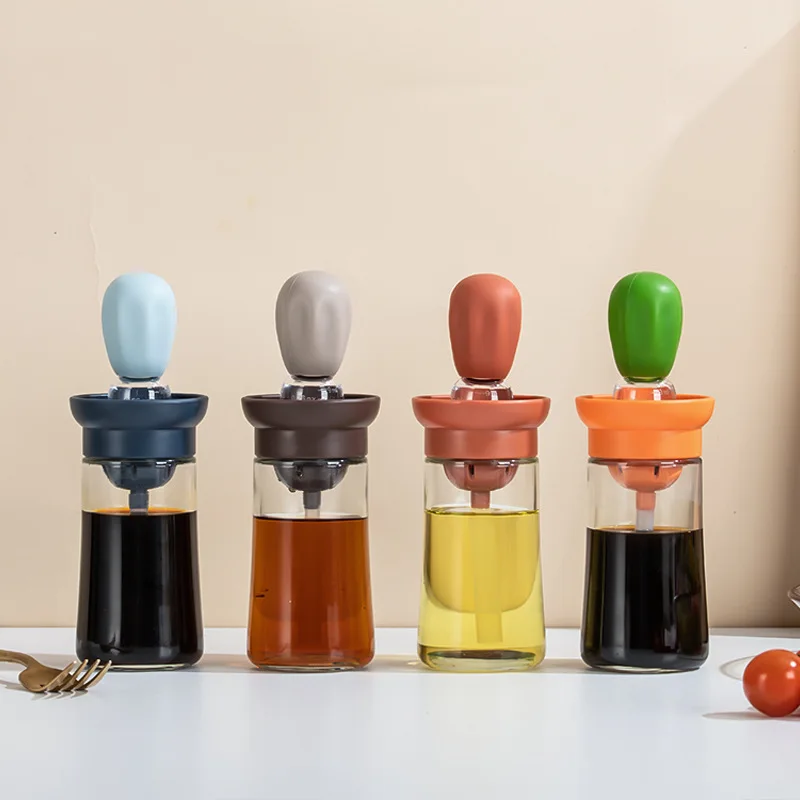 Portable Oil Sauce Spice Bottle Oil Dispenser With Silicone Brush For Cooking Baking BBQ Seasoning Kitchen Food Grade Oil Can
Portable Oil Sauce Spice Bottle Oil Dispenser With Silicone Brush For Cooking Baking BBQ Seasoning Kitchen Food Grade Oil Can