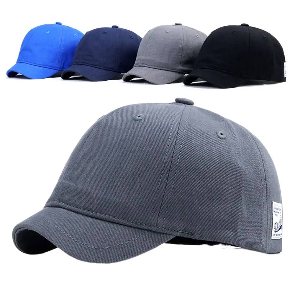 

Cotton Baseball Caps Hip Hop Quick Dry Adjustable Golf Dad Hat Short Brim Sun Protection Snapback Caps Men Women