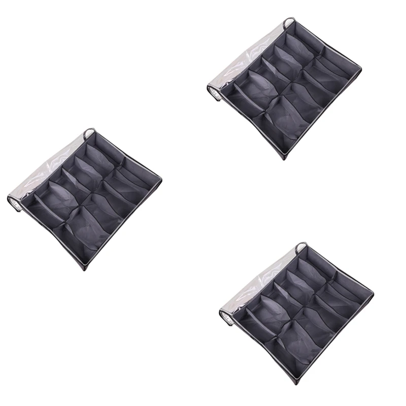 New 3X Under Bed Shoe Storage Organizer, Foldable Fabric Shoes Container Box With Clear Cover See Through Window Storage Bag
New 3X Under Bed Shoe Storage Organizer, Foldable Fabric Shoes Container Box With Clear Cover See Through Window Storage Bag