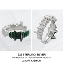 925 Sterling Silver Green Epoxy Clip Earrings For Women's Cuff Not Perforated Designer Earring Punk Fine Jewellery 2021 Plata 
925 Sterling Silver Green Epoxy Clip Earrings For Women's Cuff Not Perforated Designer Earring Punk Fine Jewellery 2021 Plata