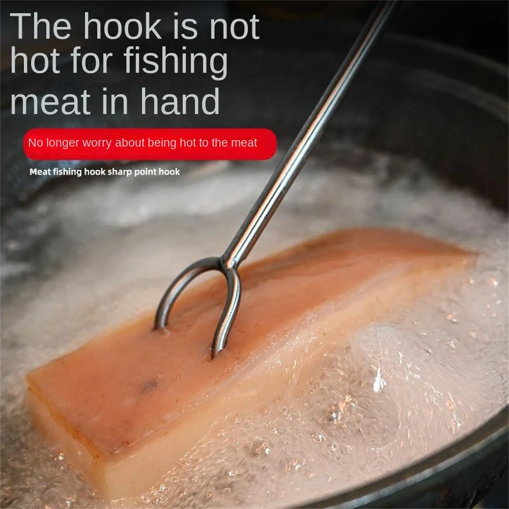 Grabbing Hook Meat Household Stainless Steel Rust Corrosion-resistant Long Handle Anti-scalding Kitchen Accessories Pork Hook
Grabbing Hook Meat Household Stainless Steel Rust Corrosion-resistant Long Handle Anti-scalding Kitchen Accessories Pork Hook
