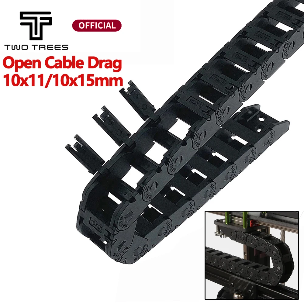 R18 Open Cable Drag Chain 10 x11/10x15mm L1000mm Bridge Cable Chain with End Connectors for CNC Router Machine 3D Printer Parts
R18 Open Cable Drag Chain 10 x11/10x15mm L1000mm Bridge Cable Chain with End Connectors for CNC Router Machine 3D Printer Parts