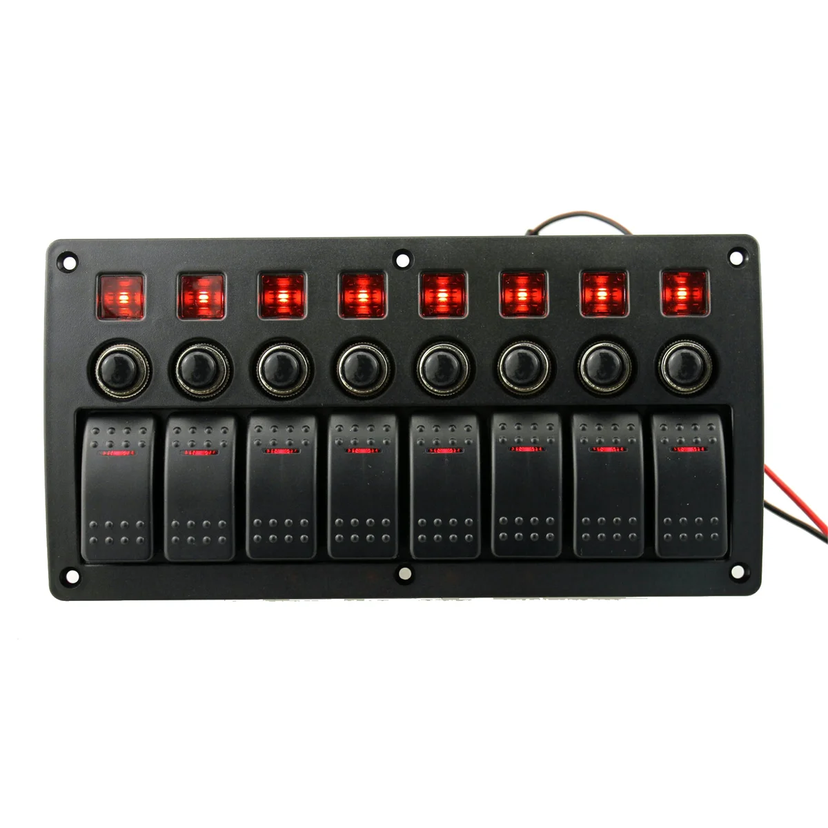 8-Group Combination Panel Switches Marine Toggle Switch Power Female Switch Switch Panel for Automotive Marine, red 
8-Group Combination Panel Switches Marine Toggle Switch Power Female Switch Switch Panel for Automotive Marine, red