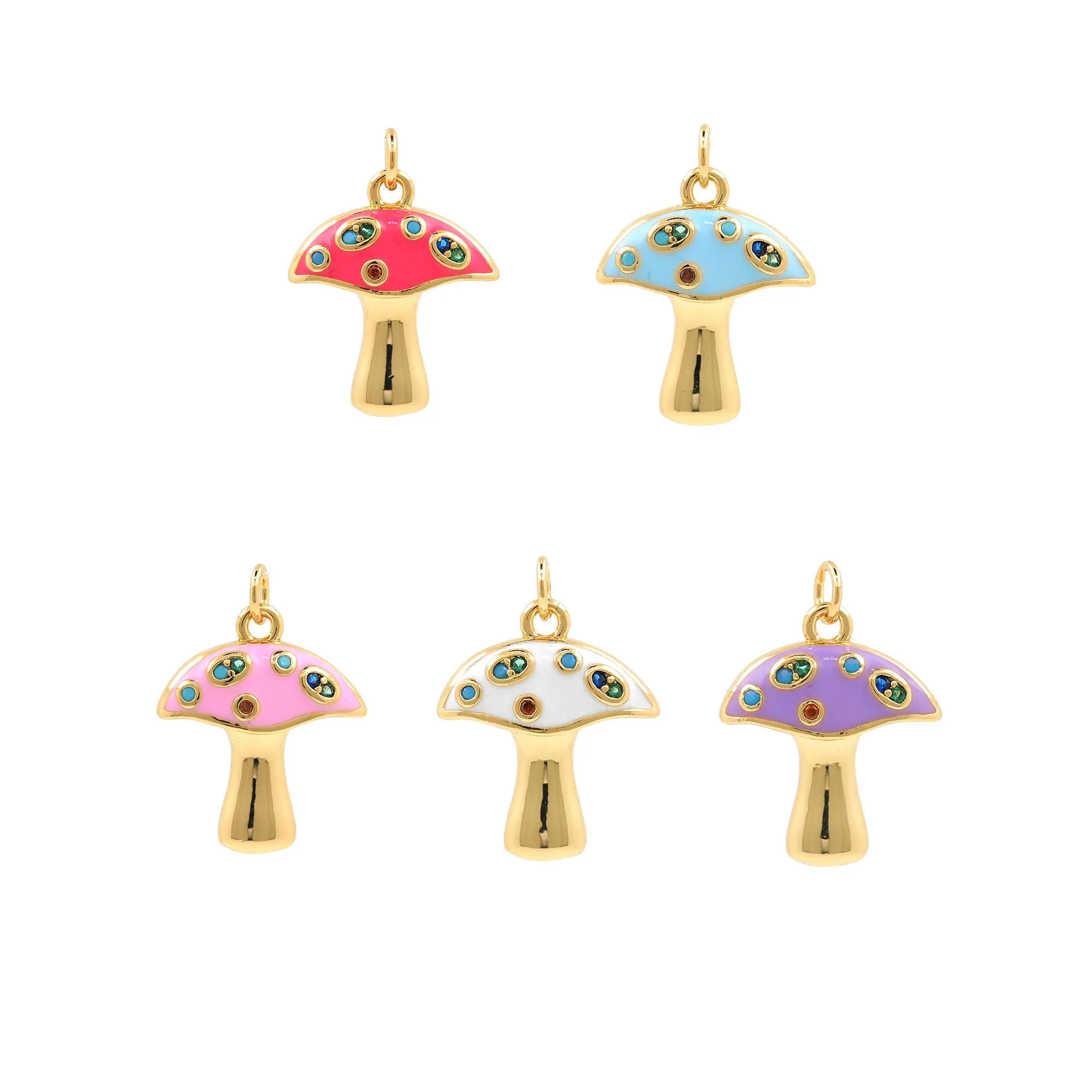 Personality Mushroom Pendant Gold Filled Enamel Girl Trendy Creative DIY Bracelet Necklace Jewelry Making Supplies Plant Jewelry
Personality Mushroom Pendant Gold Filled Enamel Girl Trendy Creative DIY Bracelet Necklace Jewelry Making Supplies Plant Jewelry