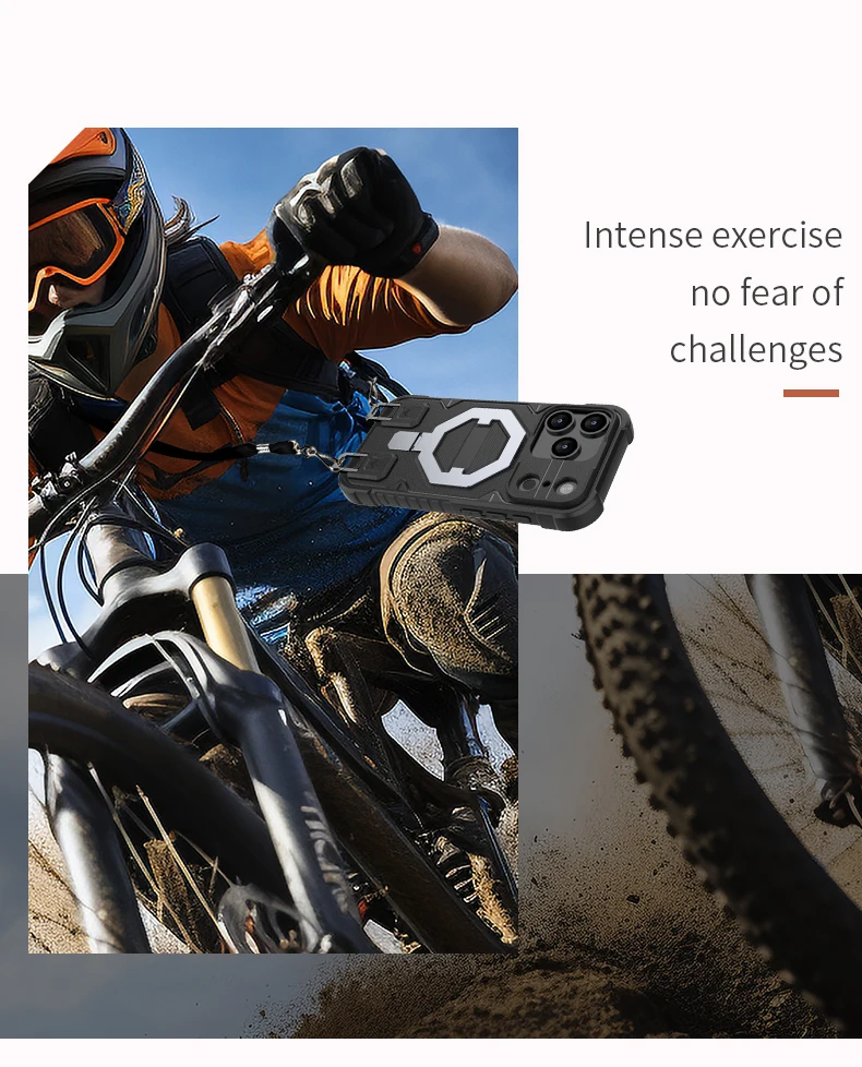 Matrix Armor Magnetic Kickstand Phone Case with Lanyard | Heavy-Duty Shockproof Cover Matrix Armor Magnetic Kickstand Phone Case with Lanyard | Heavy-Duty Shockproof Cover