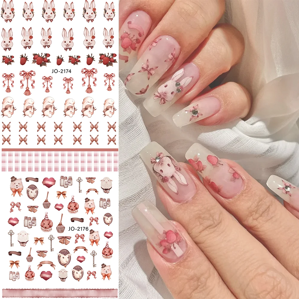 3PCS/Lot 3D Rabbit Nail Stickers Colorful 3D Cute Bunny Adhesive Decals 10X8cm Slider Sticker for Fingertips Nail Art Decoration
3PCS/Lot 3D Rabbit Nail Stickers Colorful 3D Cute Bunny Adhesive Decals 10X8cm Slider Sticker for Fingertips Nail Art Decoration
