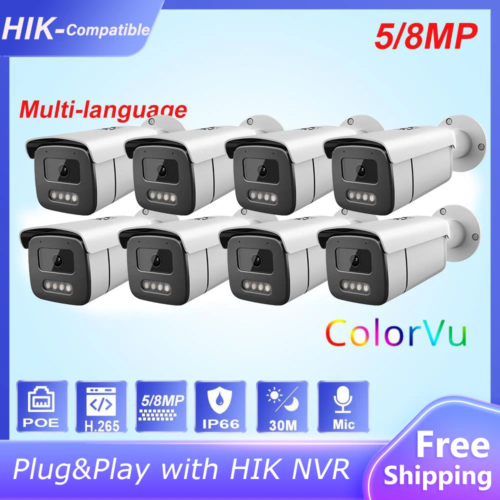 Hikvision совместимая ip-камера 5 Мп POE полноразмерная цветная сеть 8 Мп IPC ColorVu ONVIF Hikvision Protocl для Hikvision NVR 10 шт.
Hikvision совместимая ip-камера 5 Мп POE полноразмерная цветная сеть 8 Мп IPC ColorVu ONVIF Hikvision Protocl для Hikvision NVR 10 шт.