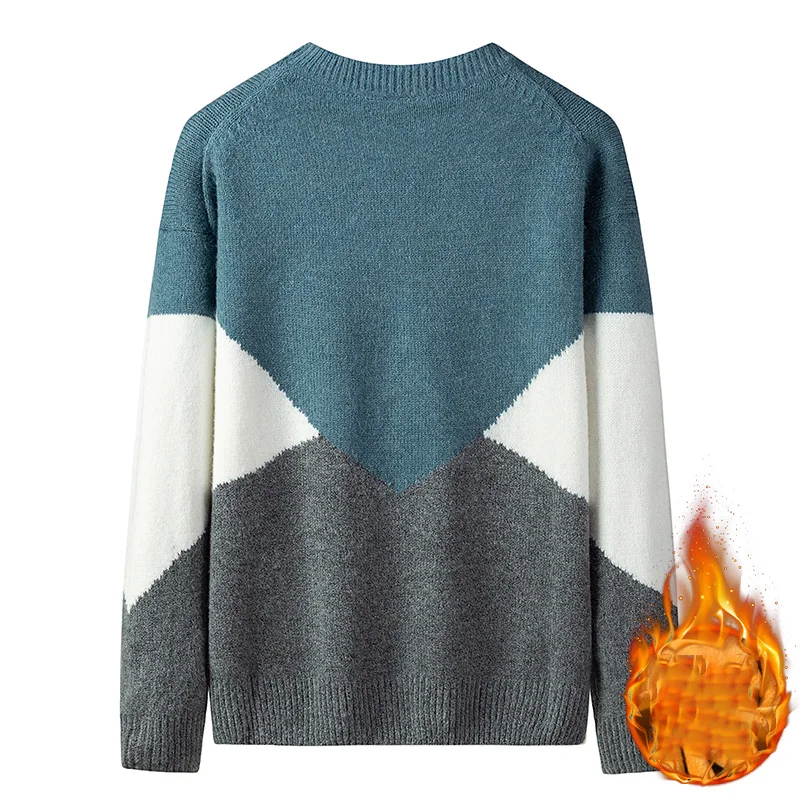 Winter Men's Fleece sweater Crewneck long Cleeved Knitted Pullover Japanese-Style Thickened Casual Sweater For Men
Winter Men's Fleece sweater Crewneck long Cleeved Knitted Pullover Japanese-Style Thickened Casual Sweater For Men