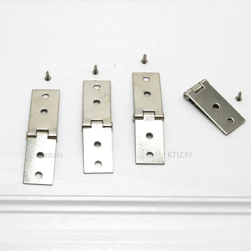2Pcs Silver Hinges w/screws 4 Holes Cabinet Door Luggage Rectangle Drawer Furniture Decor Jewelry Box Wine Case
2Pcs Silver Hinges w/screws 4 Holes Cabinet Door Luggage Rectangle Drawer Furniture Decor Jewelry Box Wine Case