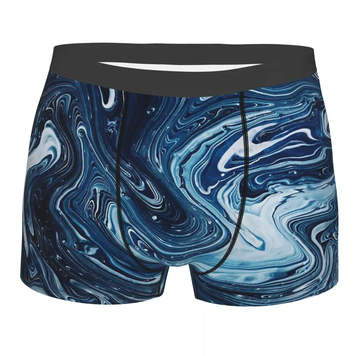 

Gravity Marbling Marbled Marble Pattern Underpants Cotton Panties Men's Underwear Ventilate Shorts Boxer Briefs