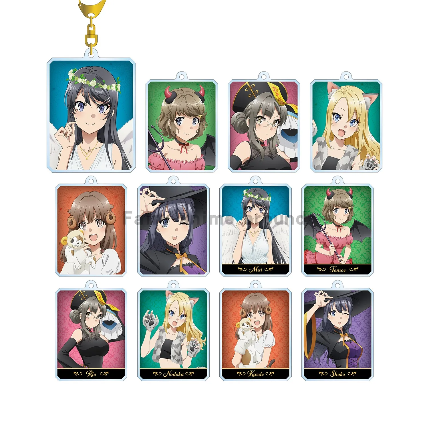 Игровой брелок Nodoka Toyohama Shoko makinohama Kaede Azusagawa Mai Sakurajima, кукла аниме, акриловый брелок, подвеска для подарка
Игровой брелок Nodoka Toyohama Shoko makinohama Kaede Azusagawa Mai Sakurajima, кукла аниме, акриловый брелок, подвеска для подарка