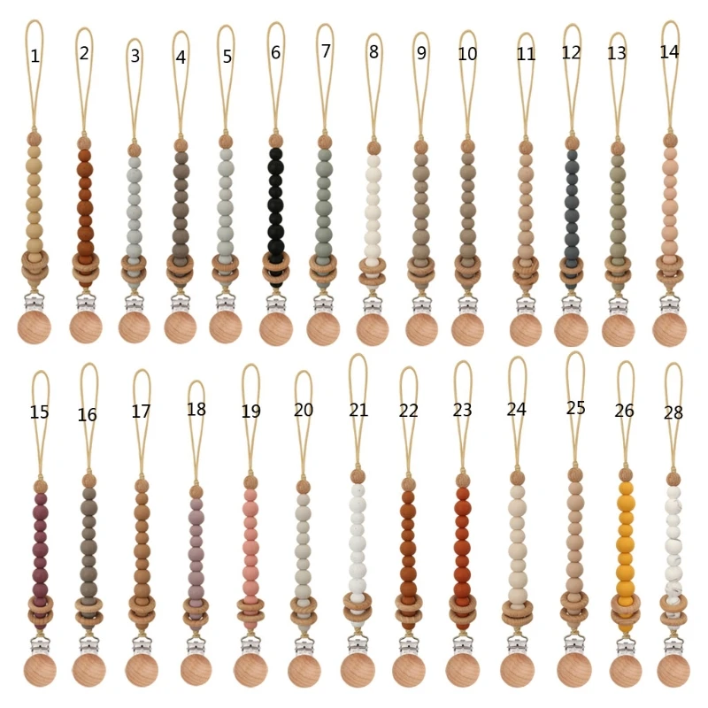 Wooden Pacifier Chain Clips Clip Baby Teether Handmade Nipple Holder Durable Children's Goods
Wooden Pacifier Chain Clips Clip Baby Teether Handmade Nipple Holder Durable Children's Goods