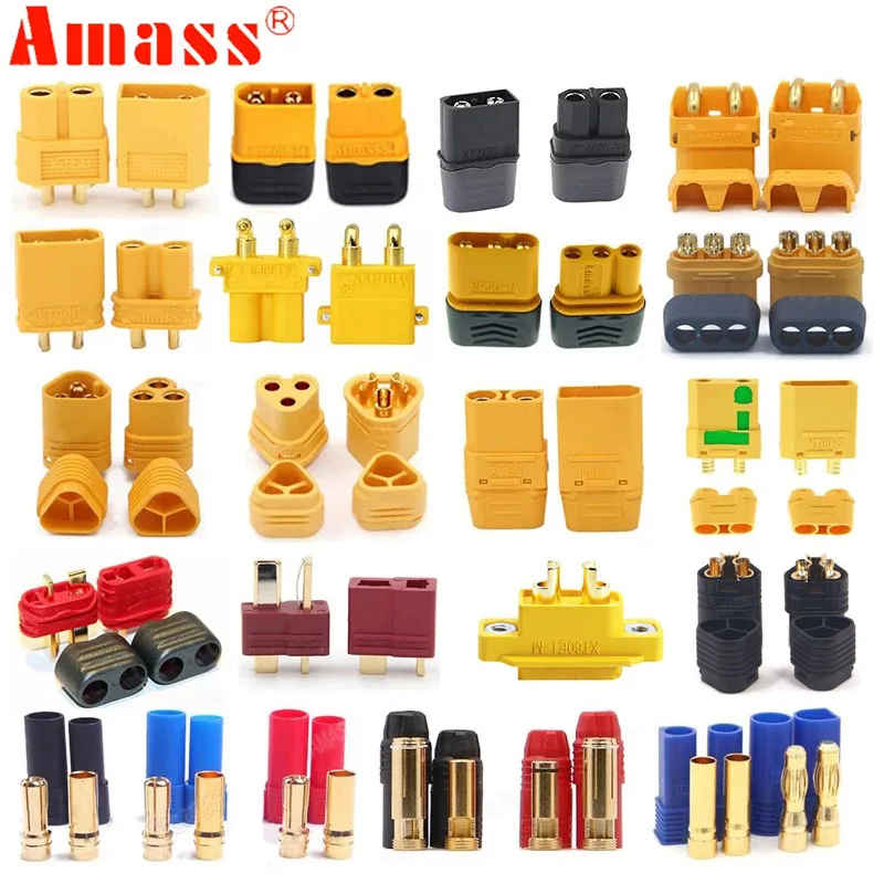 5 пар, штекеры Amass XT60 XT60H XT60E-M XT90S XT90H XT30U MR30 MR60 MT30 MT60 XT60PW XT30PW T-type T Plug XT150 AS150 EC5
5 пар, штекеры Amass XT60 XT60H XT60E-M XT90S XT90H XT30U MR30 MR60 MT30 MT60 XT60PW XT30PW T-type T Plug XT150 AS150 EC5