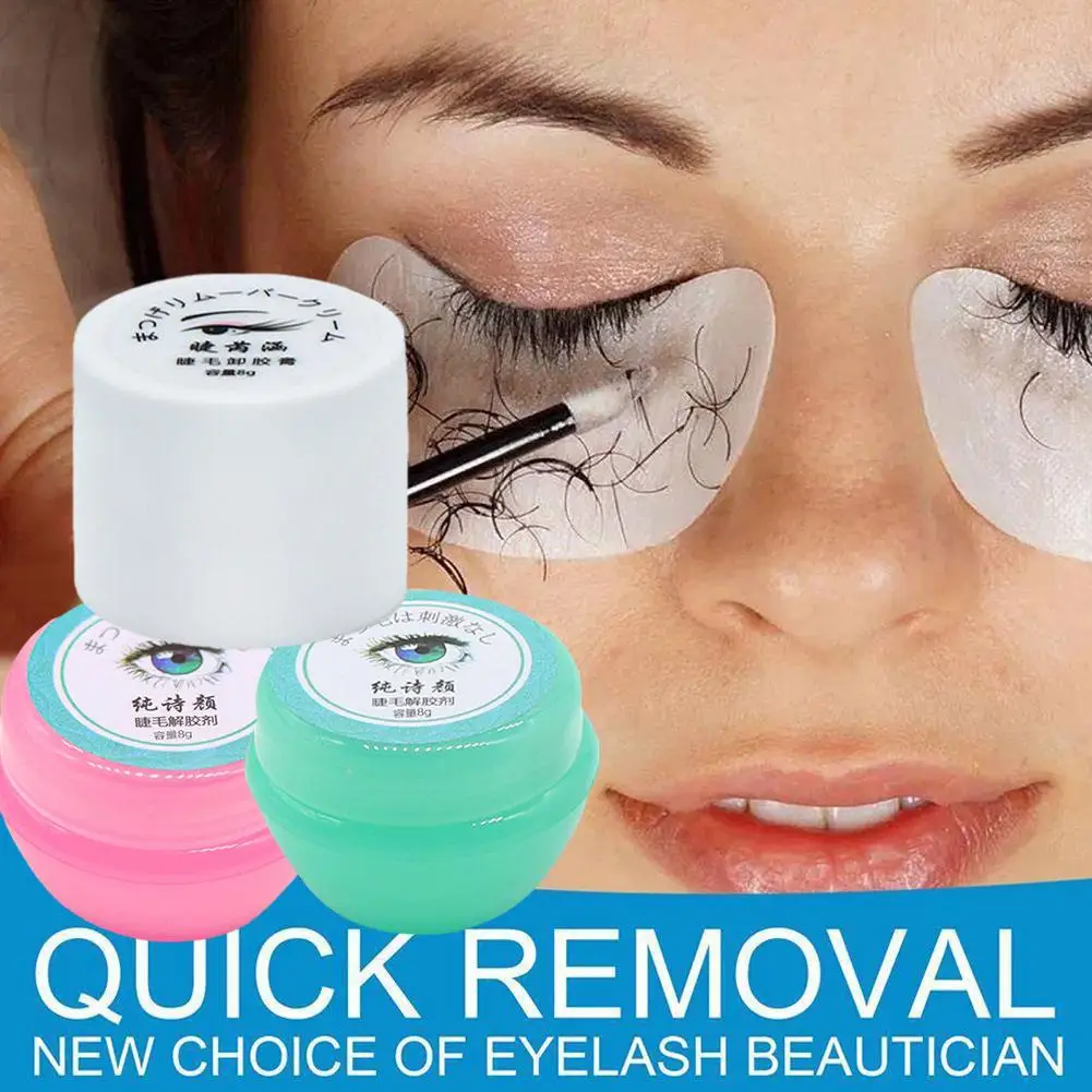 

Eyelashes Glue Remover Cream Fruit Flavor Zero Stimulation Quick Removing Fragrancy Tools Extensions Eyelash Makeup Cream N8E1