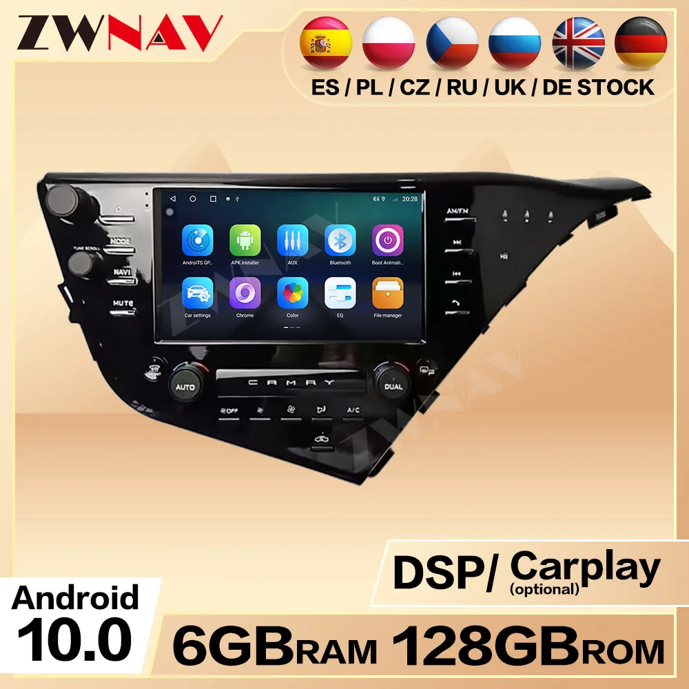 6G + 128 ГБ Android IPS экран для Toyota Camry 2018 автомобильный радиоприемник мультимедийный стерео Carplay Bluetooth головное устройство дисплей DSP LCD
6G + 128 ГБ Android IPS экран для Toyota Camry 2018 автомобильный радиоприемник мультимедийный стерео Carplay Bluetooth головное устройство дисплей DSP LCD