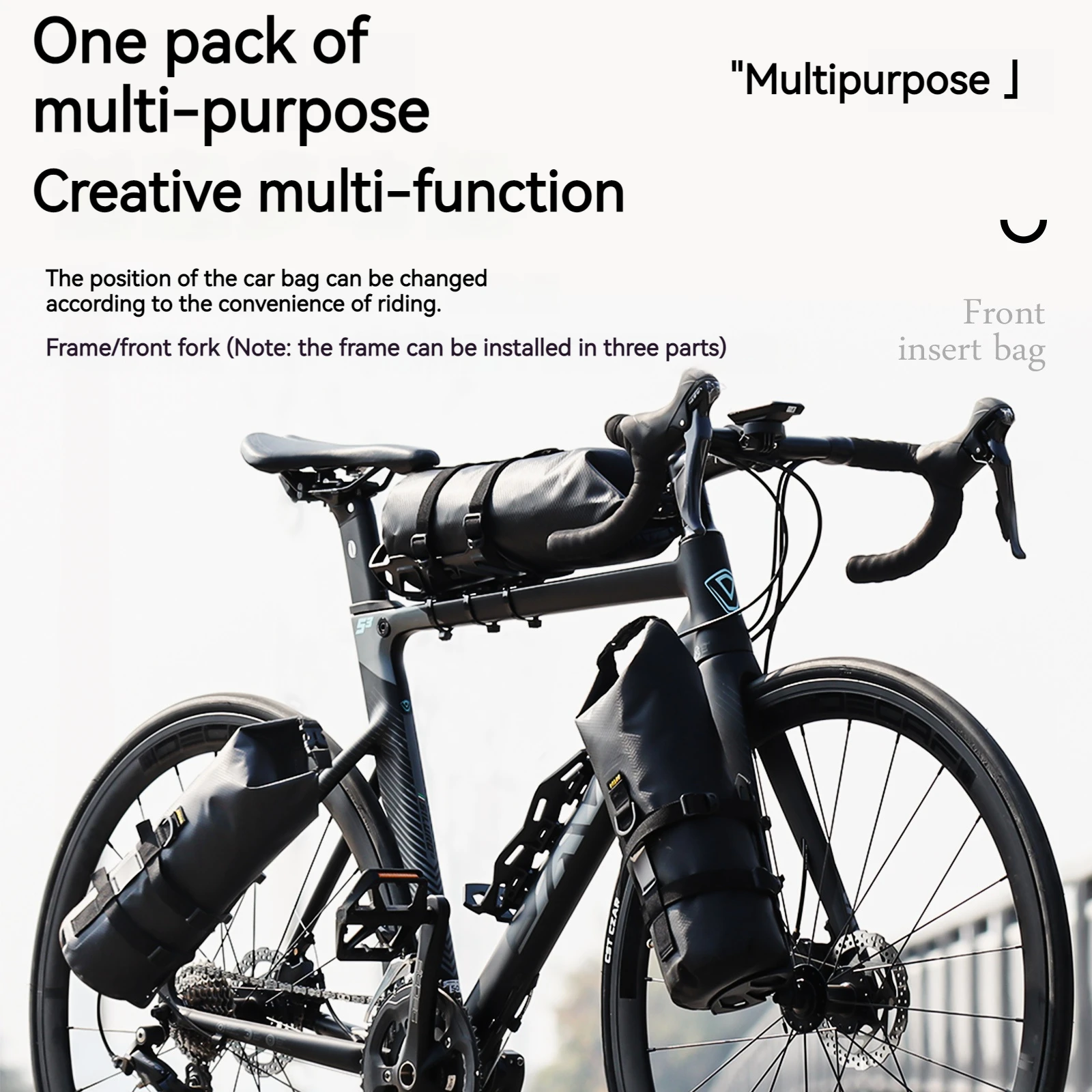 ENLEE Bicycle Multifunctional Front Fork Bag Outdoor Waterproof Bag 5L Capacity Road Mountain Bike Long-Distance Travel Bag
ENLEE Bicycle Multifunctional Front Fork Bag Outdoor Waterproof Bag 5L Capacity Road Mountain Bike Long-Distance Travel Bag
