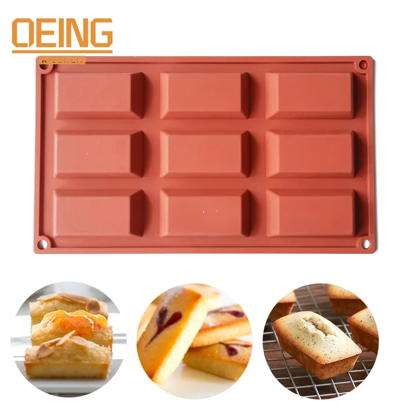 9 Holes Cake Fondant Chocolate Mould Rectangle Shaped Silicone Mold Cake Biscuit Cookie Baking Pan Kitchen Bakeware Accessories
9 Holes Cake Fondant Chocolate Mould Rectangle Shaped Silicone Mold Cake Biscuit Cookie Baking Pan Kitchen Bakeware Accessories