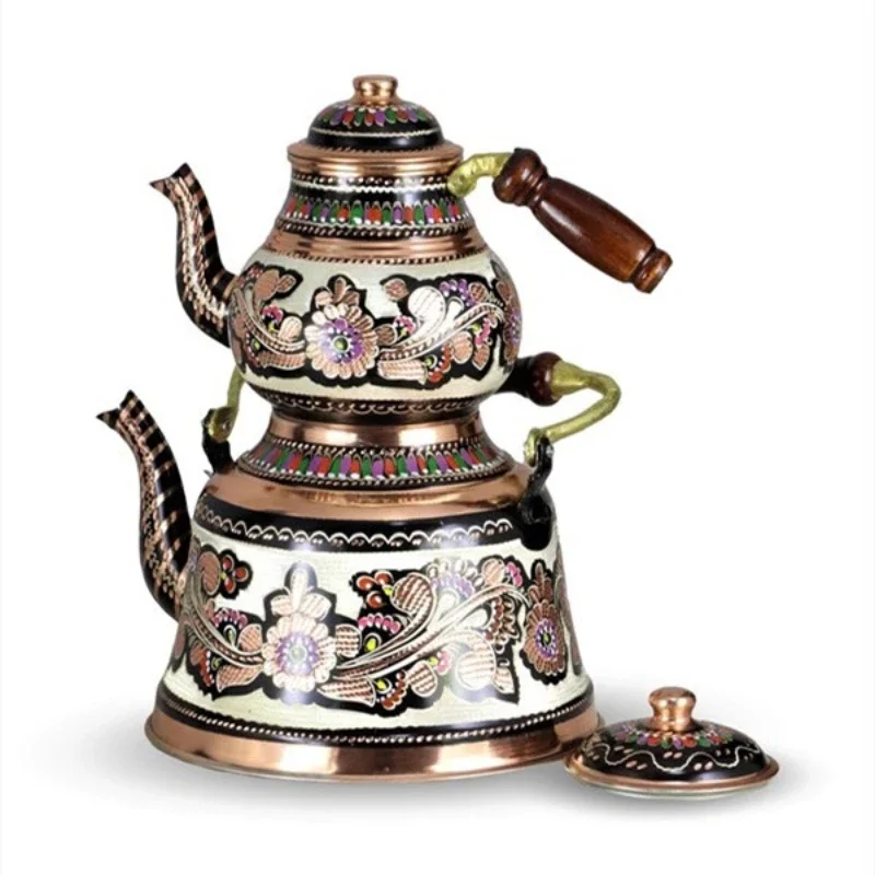 Original Imported Wooden Handle Handmade Painted Teapot Sets Teapot Kettle Copper Pot
Original Imported Wooden Handle Handmade Painted Teapot Sets Teapot Kettle Copper Pot