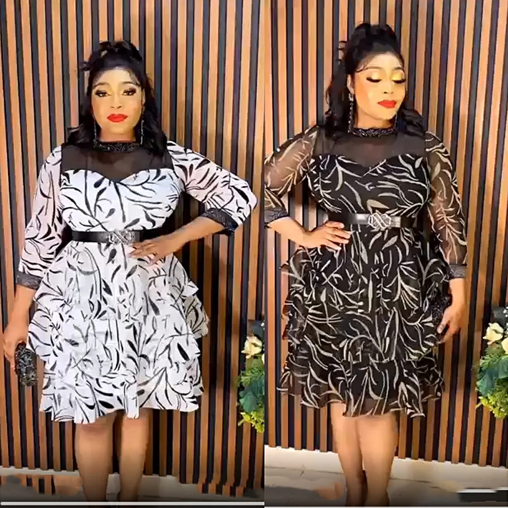 Women Africa Dresses O Neck Belt Spliced Gorgeous Party Dress Sexy Loose Ruffles Vestidos African Print Traditional Kanga
Women Africa Dresses O Neck Belt Spliced Gorgeous Party Dress Sexy Loose Ruffles Vestidos African Print Traditional Kanga