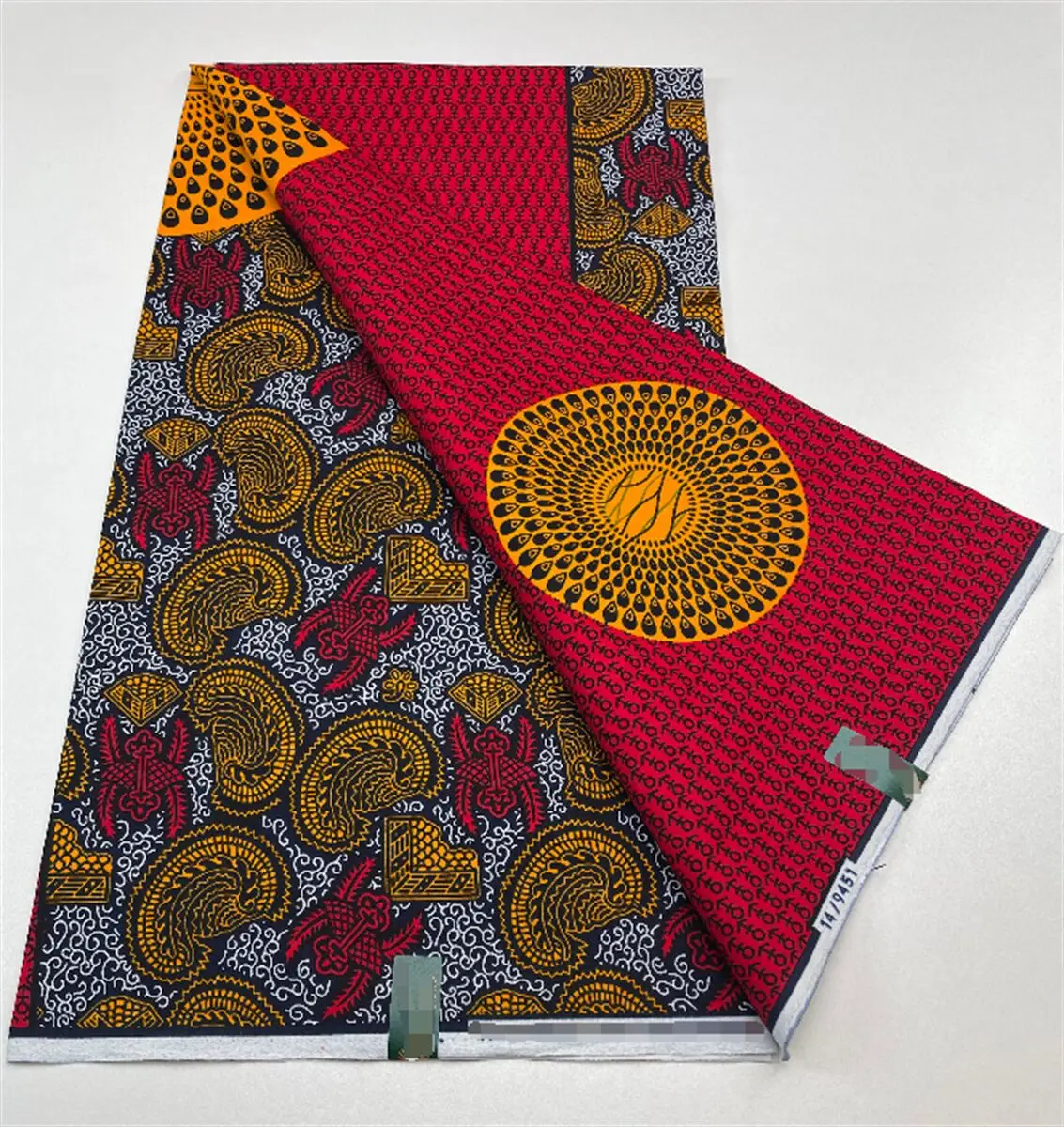 

African Wax Fabric Super Fabric 100% Original Ankara Wax Fabric Block Print Batik Dutch 6yards For Wedding Party