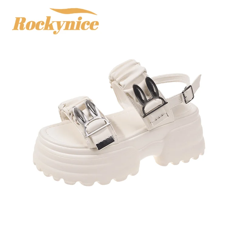 Women Gladiator Sandals New 2023 Summer Wedges Beach High Heels Ladies Platform Sandals Chunky Buckle Shoes Sandalias Mujer 6CM
Women Gladiator Sandals New 2023 Summer Wedges Beach High Heels Ladies Platform Sandals Chunky Buckle Shoes Sandalias Mujer 6CM