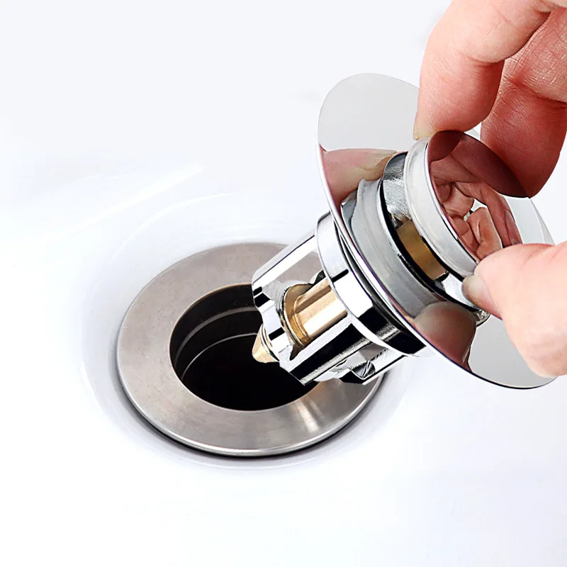 1PC Brass Silver Pop-Up Bounce Core Basin Drain Filter Hair Catcher Shower Sink Strainer Bathroom Sink Drains
1PC Brass Silver Pop-Up Bounce Core Basin Drain Filter Hair Catcher Shower Sink Strainer Bathroom Sink Drains