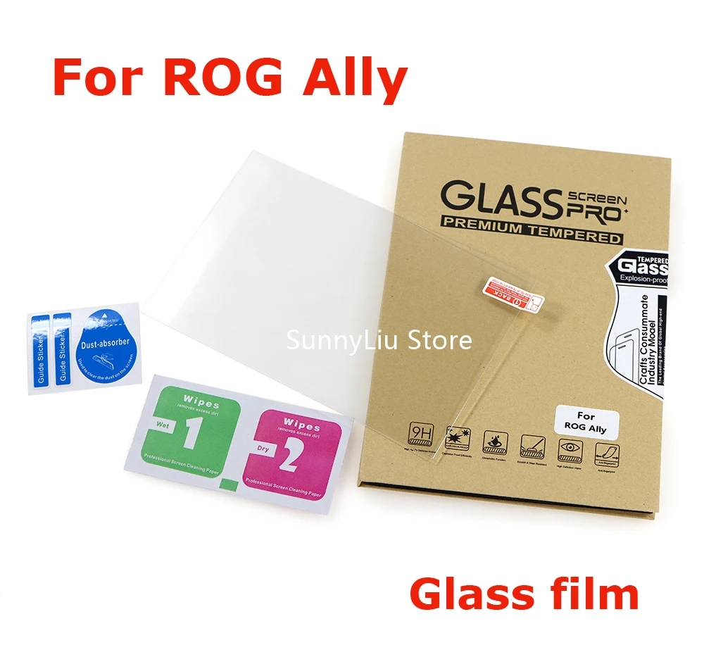 

10pcs 9H Tempered Glass for Asus ROG Ally Anti-scratch Screen Protective Film for ROG Ally Asus Console with package