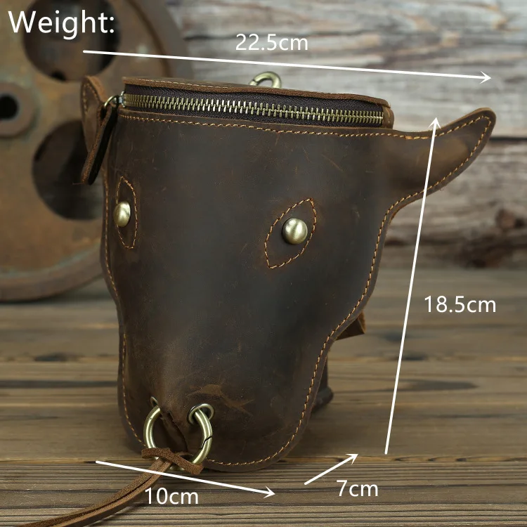 New Layer Crazy Horse Leather Waist Bag for Men's Retro Trendy Cool Cow Head Hanging Bag 7-inch Wearing Belt Mobile Phone Bag
New Layer Crazy Horse Leather Waist Bag for Men's Retro Trendy Cool Cow Head Hanging Bag 7-inch Wearing Belt Mobile Phone Bag