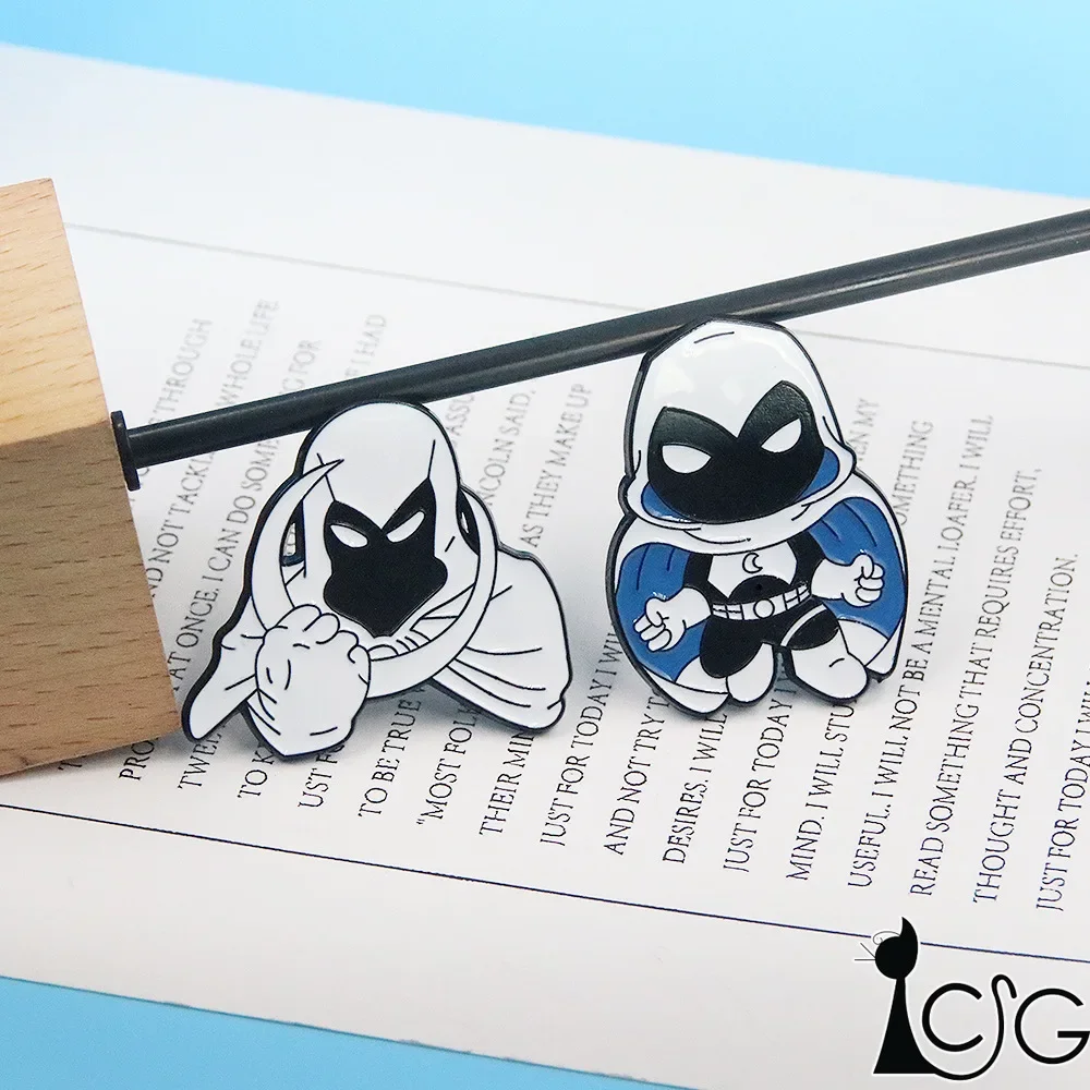 Superhero Moon Knight Badge Pin Legend Hero Spector Enamel Brooch for Clothes Pin Lapel Brooch Metal Badge Jewelry Accessary
Superhero Moon Knight Badge Pin Legend Hero Spector Enamel Brooch for Clothes Pin Lapel Brooch Metal Badge Jewelry Accessary